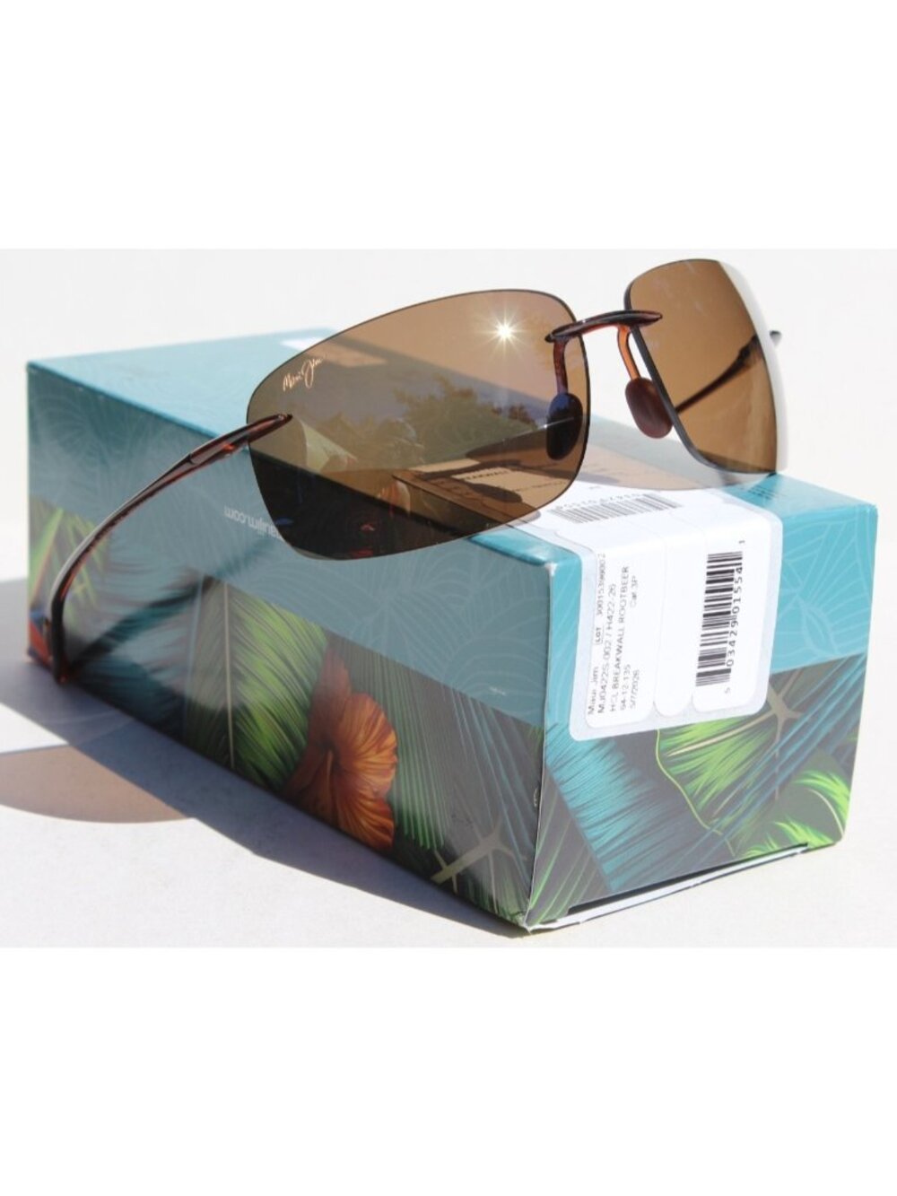 MAUI JIM Breakwall POLARIZED Sunglasses H422-26 Rootbeer/HCL Bronze NEW